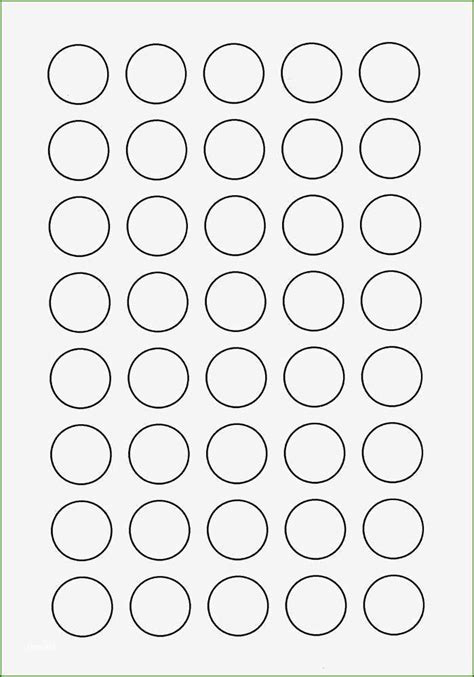 1 Inch Round Labels Template