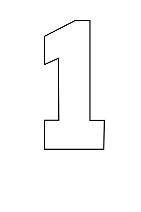 1 Number Template