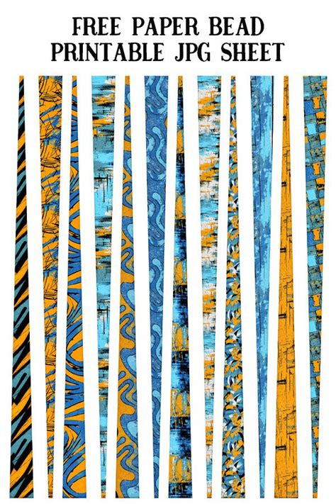 12x12 Printable Paper Bead Templates To Print