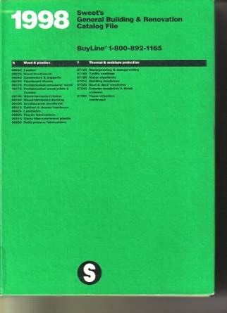 1998 Sweets General Building Renovation Catalog File