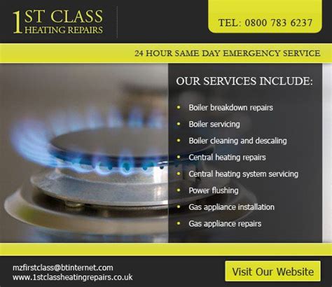 1st Class Heating Repairs Ltd