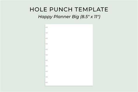 2 Hole Punch Template