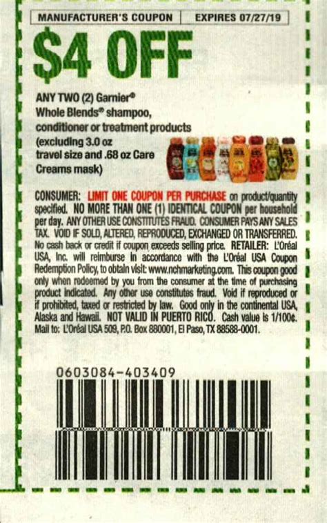 2 Off Garnier Coupon Printable