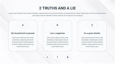 2 Truths And A Lie Template