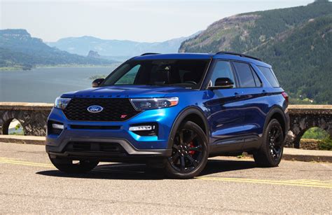 Family enjoying a road trip in a 2020 Ford Explorer ST