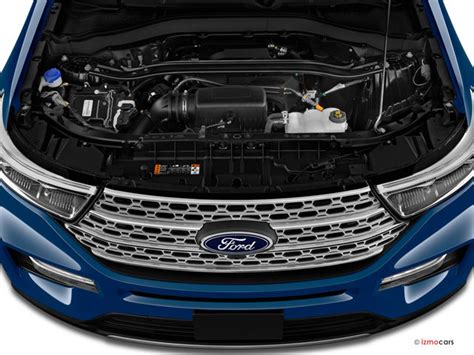 Close-up of the powerful 3.0L EcoBoost V6 engine in a 2022 Ford Explorer ST for sale