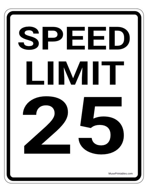 Mph Speed Limit Sign