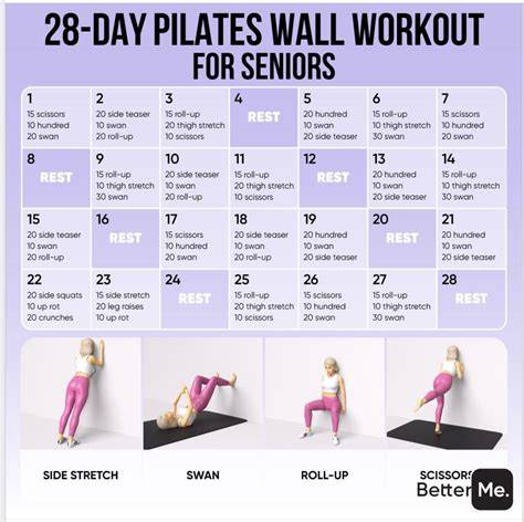 28 Day Printable Wall Pilates Challenge
