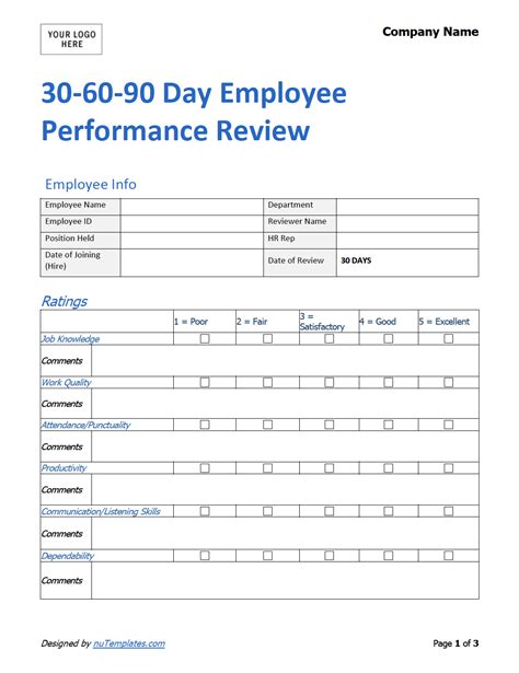 30 Day Check In Template