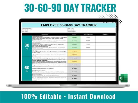30 Day Employee Check In Template