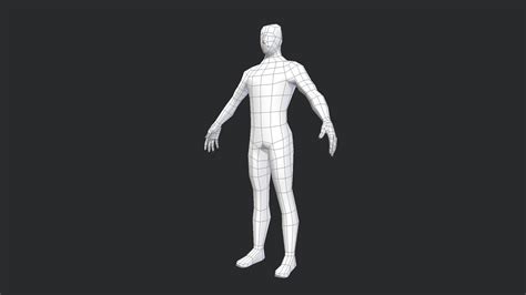 3d Model Male Base Template