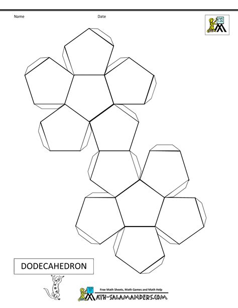 3d Paper Shapes Templates