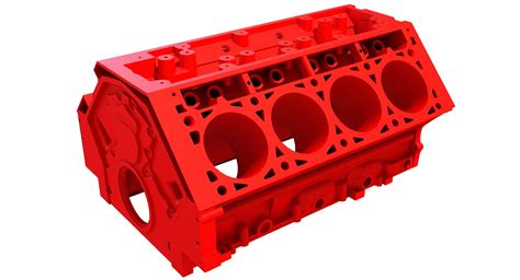 3d Printable V8 Engine