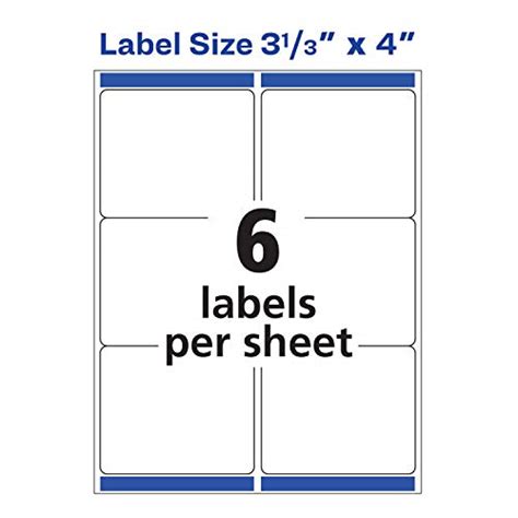 3x4 Label Template