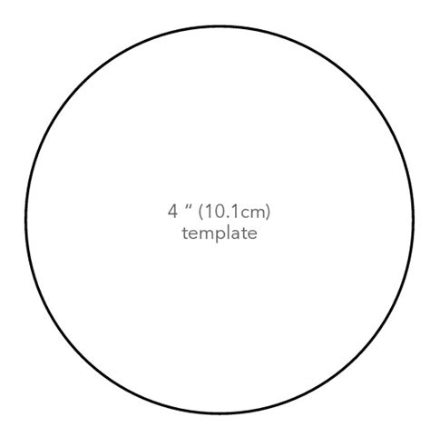 4 Inch Circle Template