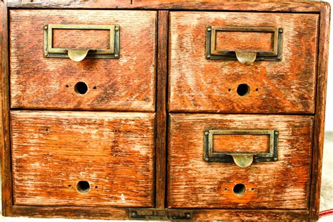 4 Drawer Card Catalog