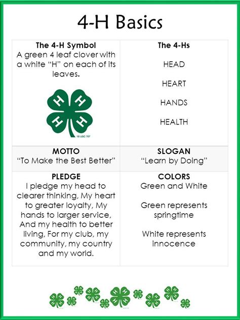 4h Printables