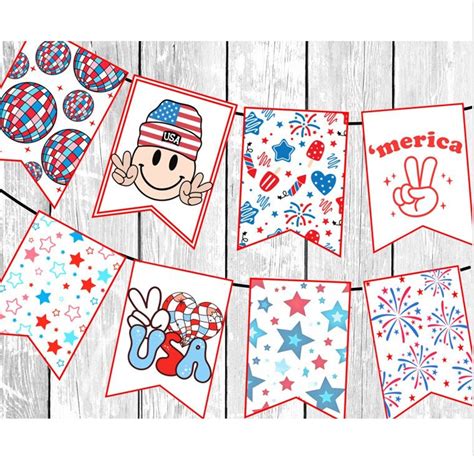 4th Of July Banner Printable