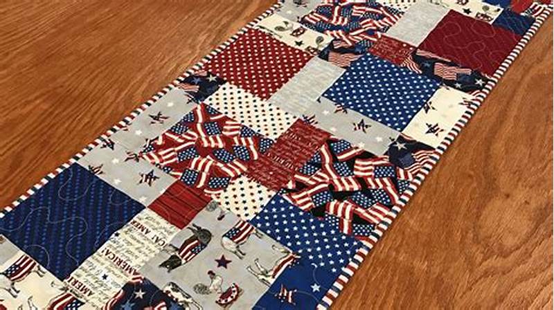4th Of July Quilted Table Runner Pattern