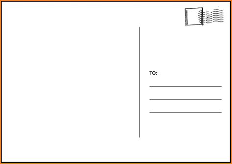 4x6 Postcard Template Word