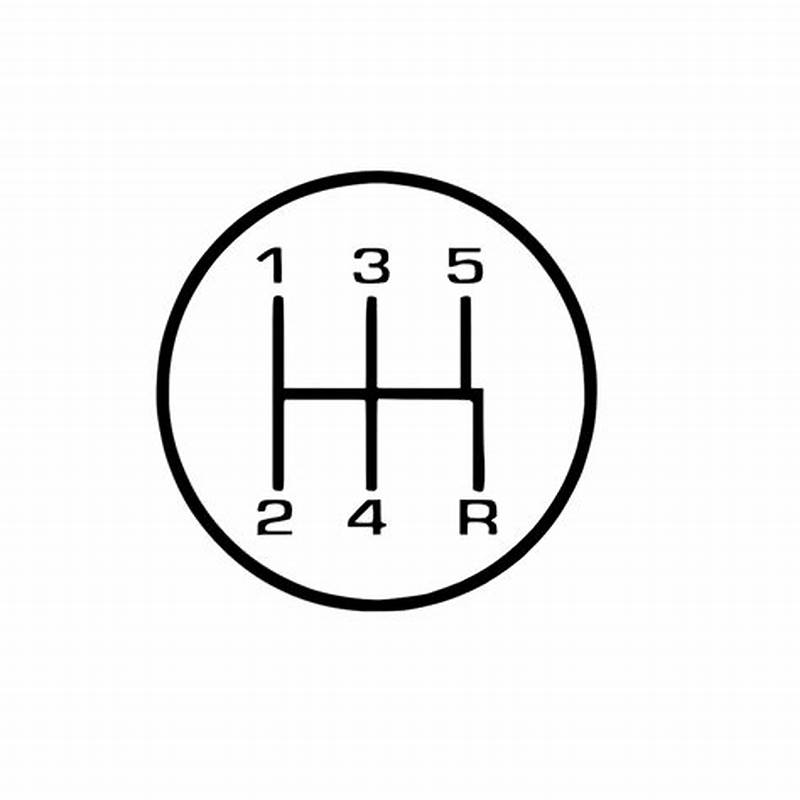 5 Speed Shift Pattern Sticker