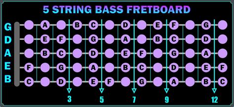 5 String Bass Chart