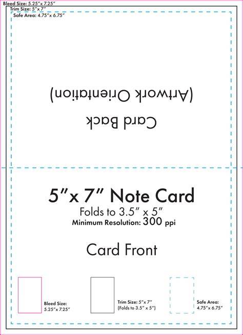 5 X 7 Index Card Template