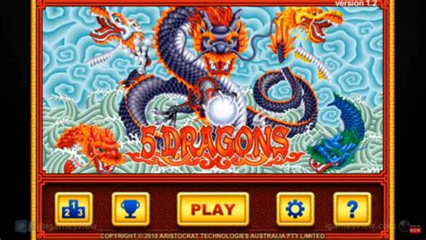 5 Dragons Pokie - Asian dragon themed slot popular in Australia