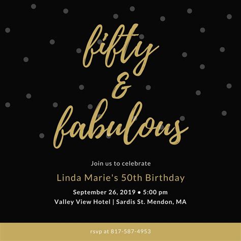 50 Birthday Invitation Templates