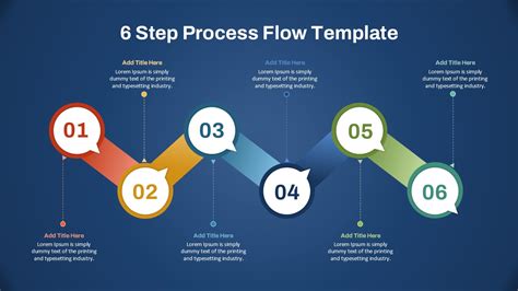 6 Step Process Powerpoint Template Free Download