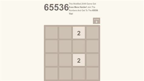 65536 Game On Scratch Walkthrough