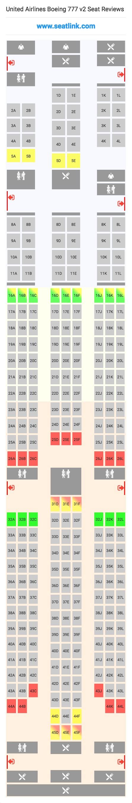 777 Seating Chart United