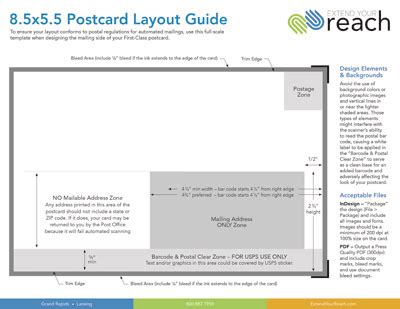 8.5x5.5 Postcard Template