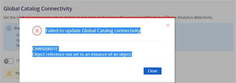 8417 Global Catalog Verification Failed