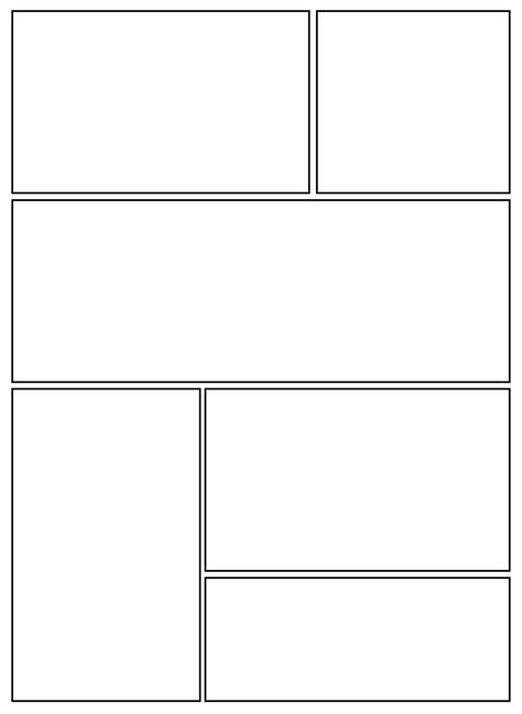 9 Panel Comic Template