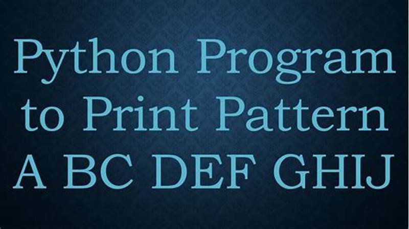 A Bc Def Ghij Pattern In Java