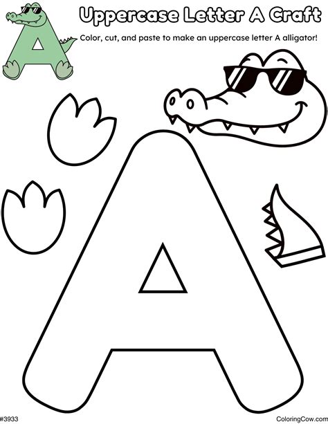 A For Alligator Printables