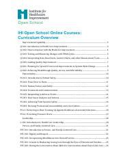 A Link To The Current Ihi Course Catalog