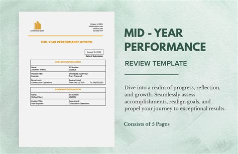 A Year In Review Template