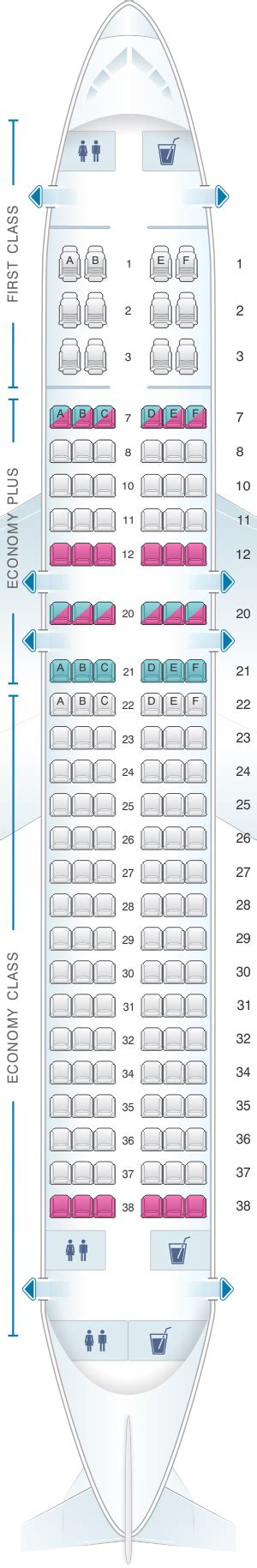 A320 Seating Chart United