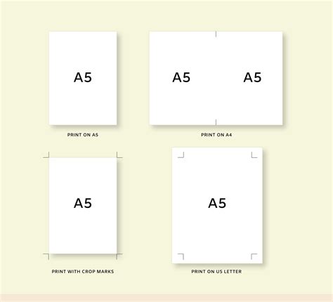 A5 Template Size
