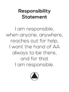 Responsibility Statement