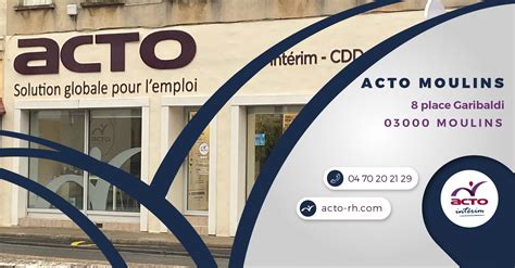 ACTO INTERIM à Moulins