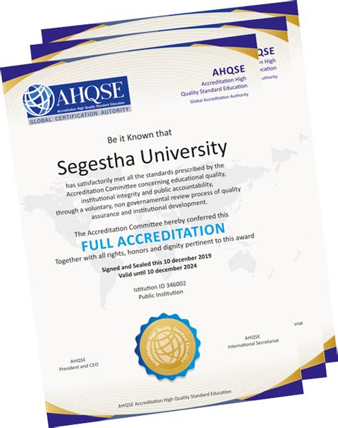 AHQSE - Accreditation High Quality Standard Education