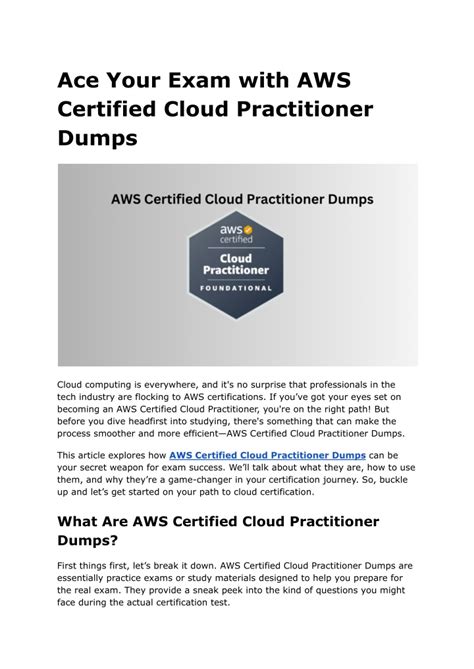 AWS Cloud Practitioner Exam Dumps and Braindumps