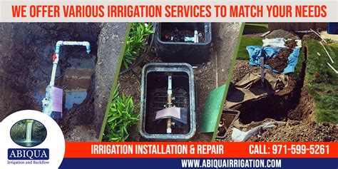 Abiqua Irrigation - Backflow Testing & Repair