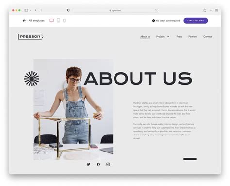 About Me Page Template