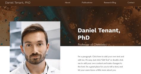 Academic Personal Website Template