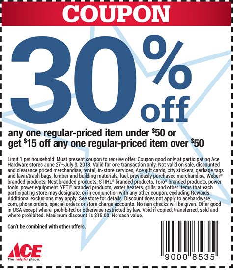 Ace Hardware Printable Coupon