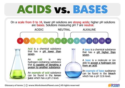 Acids Vs Bases Chart
